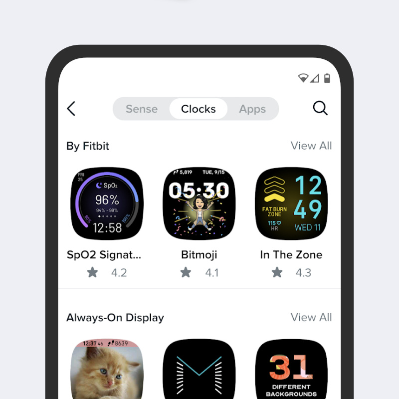 Fitbit cat clock discount face