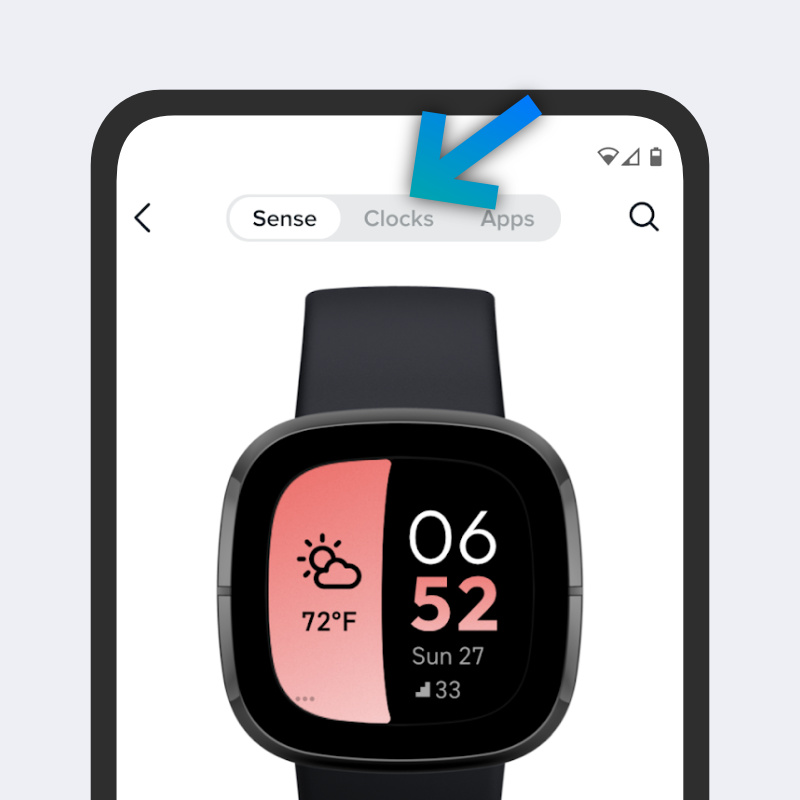 How to change the discount face on my fitbit versa